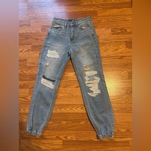 Fashion Nova Light Blue Boyfriend Jeans